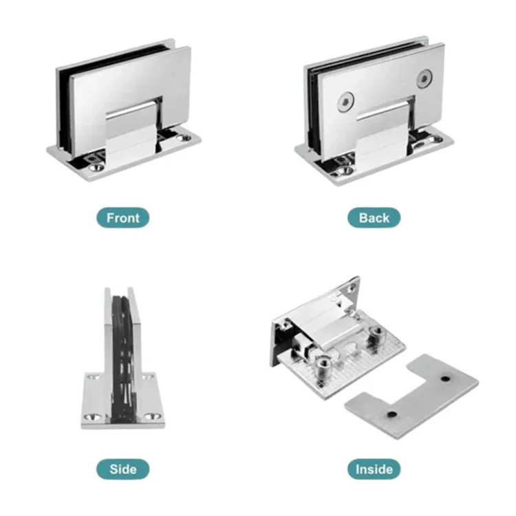 Brass Glass To Wall Shower Hinge